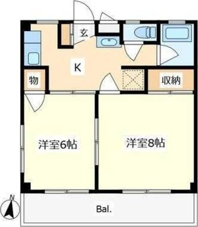 ノーブルマンションの物件間取画像